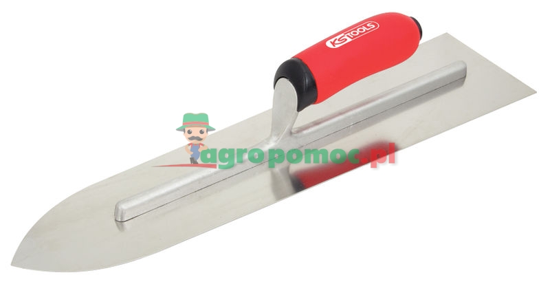 KS Tools Edelstahl-Bodenleger-Glätter, 455mm, mit 2-Komponentengriff