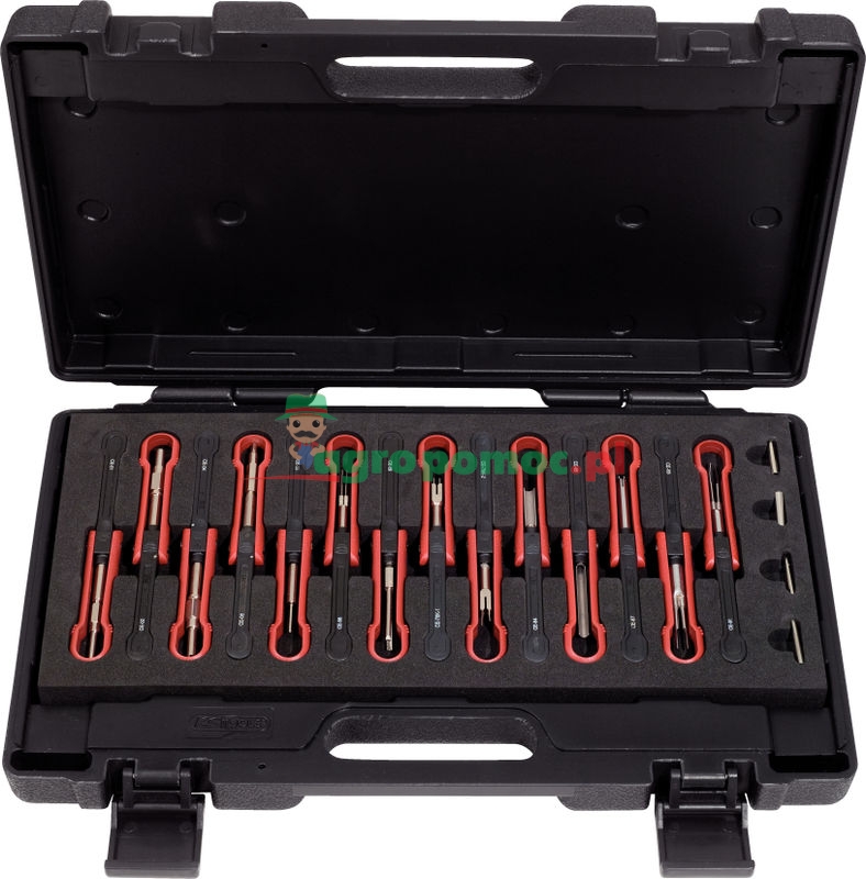 KS Tools Entriegelungswerkzeug-Sortiment für BMW / Mercedes Benz Steckkontake, 18-tlg.