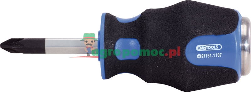 KS Tools ERGOTORQUE®max Schlagkappen-Schraubendreher für Kreuzschlitzschrauben PH, kurze Form, PH2