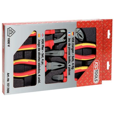 KS Tools ERGOTORQUE® VDE Zangen-Satz, 4-tlg.