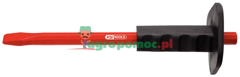 KS Tools Flachmeißel mit Handschutzgriff, 8-kant, 250mm