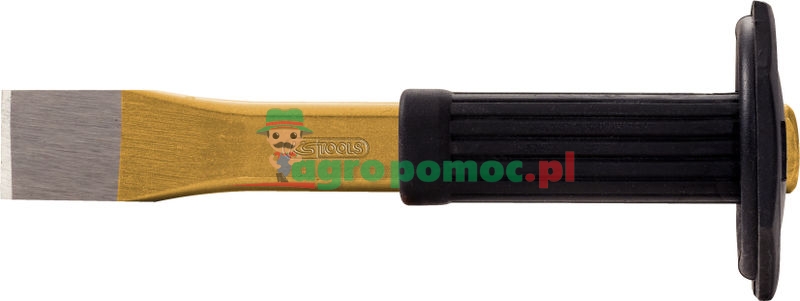 KS Tools Flachmeißel mit Handschutzgriff, oval, 250mm