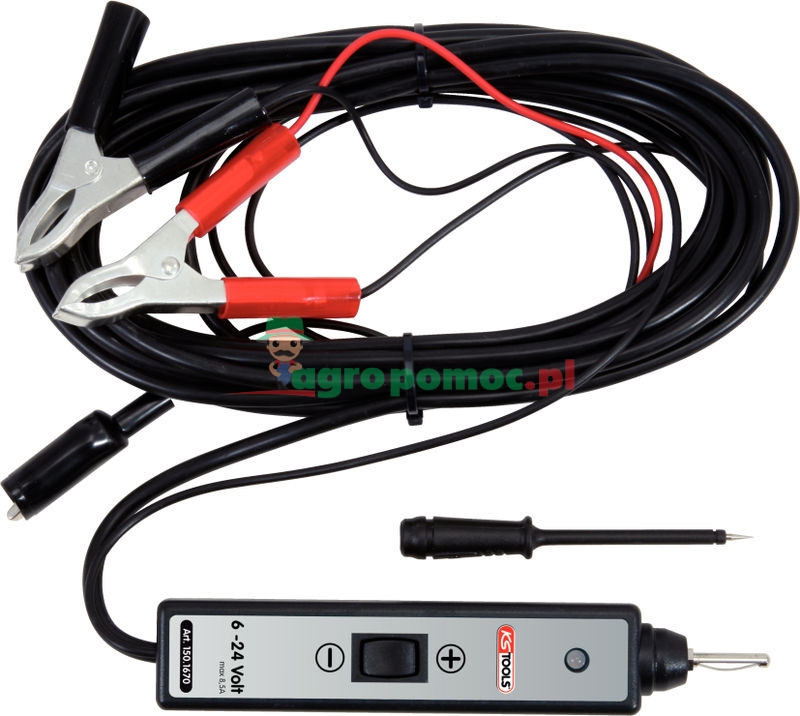 KS Tools Funktionsprüflampe 6-24V DC mit 25 Meter Kabel