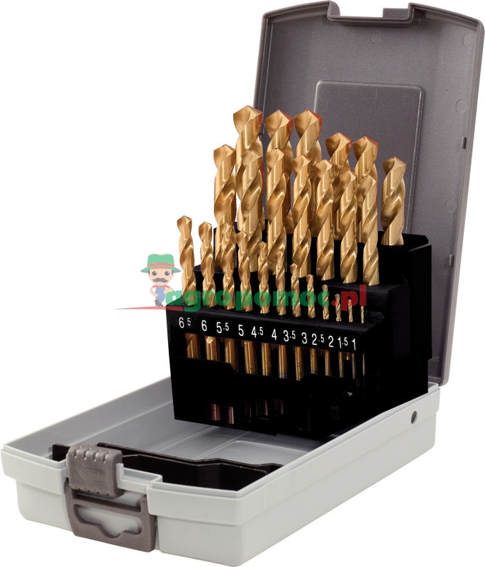 KS Tools HSS TiN Spiralbohrer-Satz in Kunststoffkassette, 25-tlg., 1-13mm