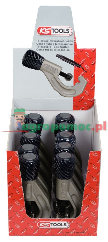 KS Tools INOX Teleskop-Rohrabschneider-Display, 6-38mm, 10-tlg.