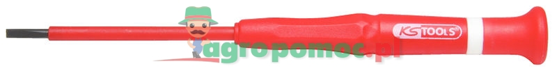 KS Tools Isolierter Präzisions-Schraubendreher für Schlitzschrauben, 2,5mm
