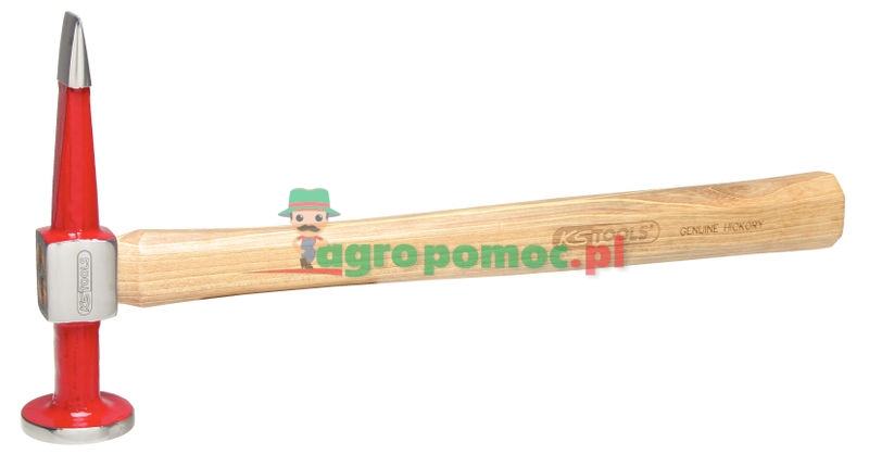 KS Tools Karosserie-Flachspitzhammer gerader Kopf, rund/flachspitz, 325mm