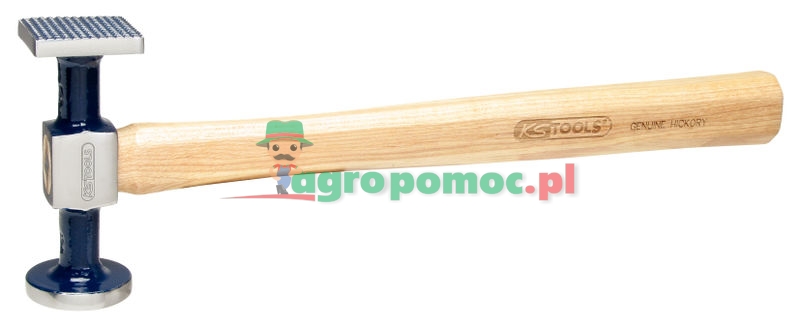 KS Tools Karosserie-Riffelhammer fein, rund/eckig, 325mm