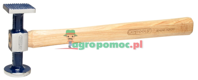 KS Tools Karosserie-Riffelhammer grob, rund/eckig, 325mm