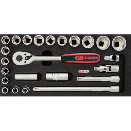 KS Tools Klucz nasadowy-zestaw 1/2"