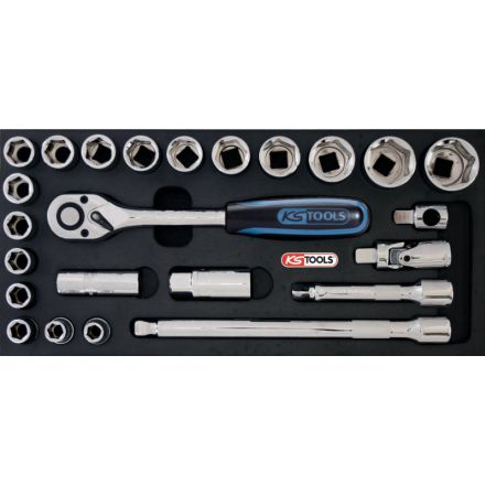 KS Tools Klucz nasadowy-zestaw 1/2"