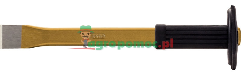 KS Tools Maurermeißel mit Handschutzgriff, flach oval, 33x600mm