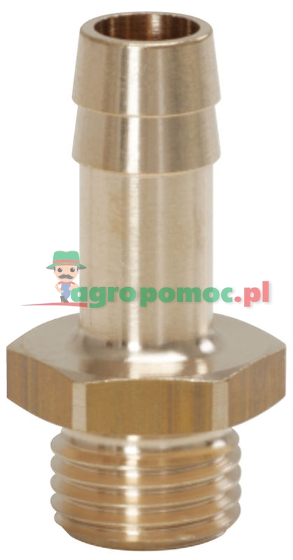 KS Tools Messing-Schlauchtüllen mit Außengewinde, 45°, 13x7mm