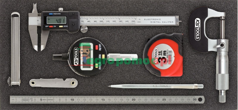 KS Tools Messwerkzeug-Satz, 8-tlg., 1/3 Systemeinlage