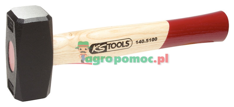 KS Tools Młotek dwuobuchowy z trzonkiem jesionowym,1500g