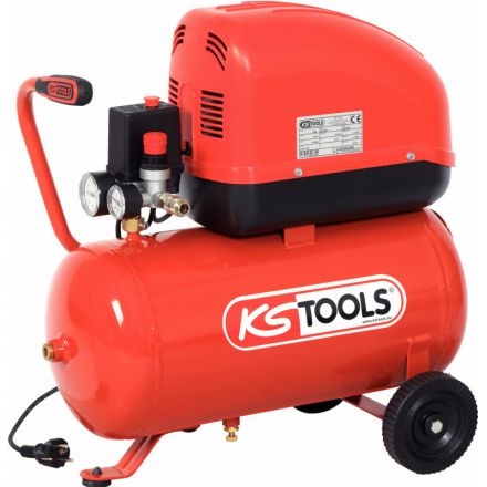 KS Tools Mobiler Kompressor-24 Liter, 8bar