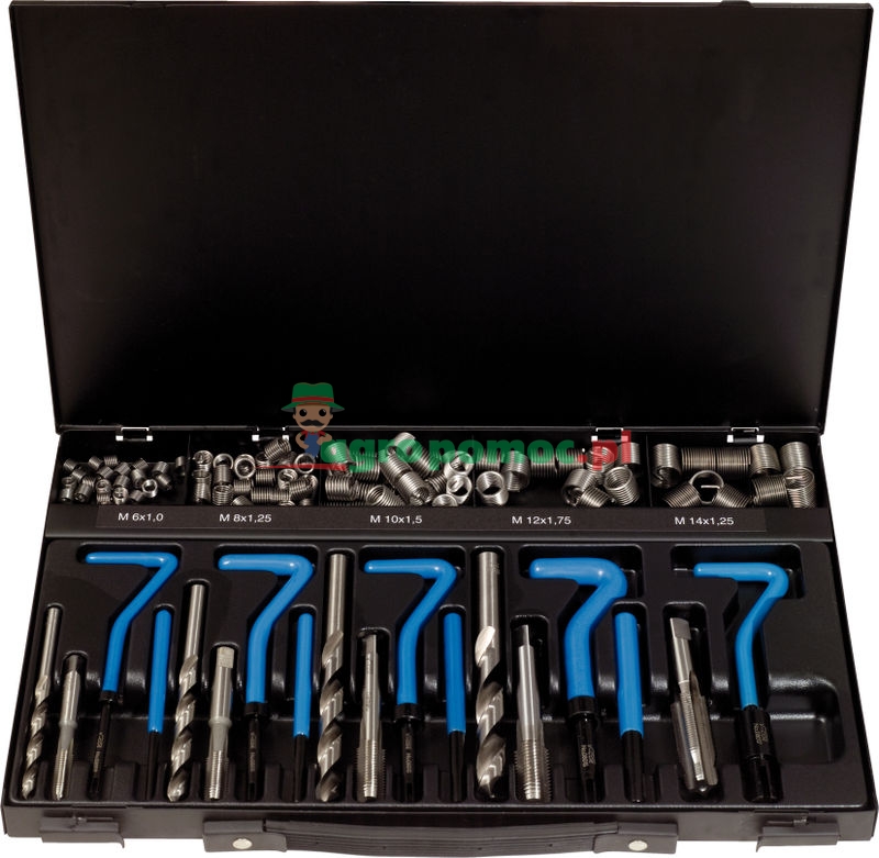 KS Tools Nirostahl Gewinde-Reparatur-Satz M6-M14, 113-tlg.