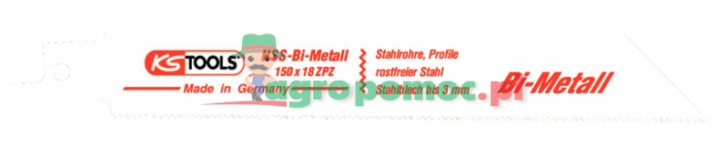 KS Tools Säbelsägeblatt AEG, Bosch, Metabo, L=150mm, 1,4mm, 5er Pack