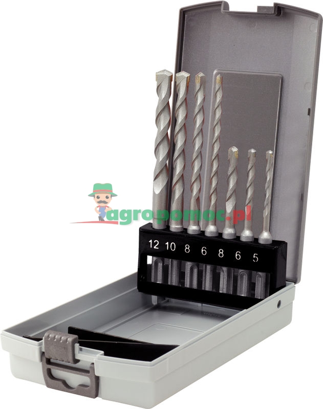 KS Tools SDS-plus Hammerbohrer-Satz in Kunststoffkassette, 7-tlg., 5-12mm