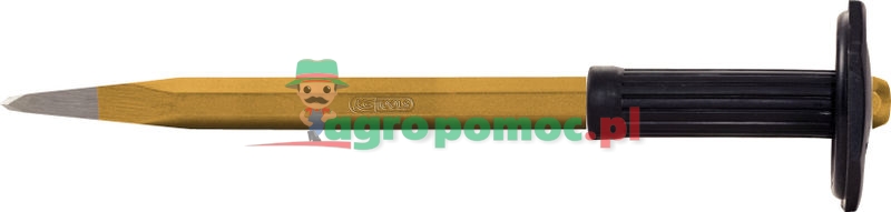 KS Tools Spitzmeißel mit Handschutzgriff, 8-kant, 20x600mm