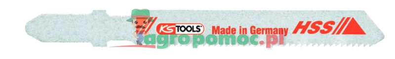 KS Tools Stichsägeblatt AEG, Bosch, Metabo, HSS, L=75mm, 0,9mm, T118A, 5er Pack