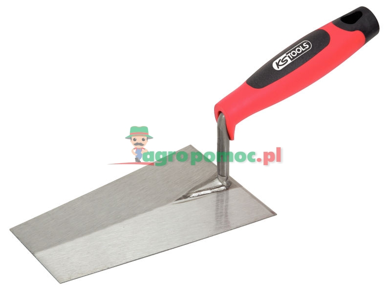 KS Tools Stuckateurkelle, kantig, 180mm, mit 2-Komponentengriff