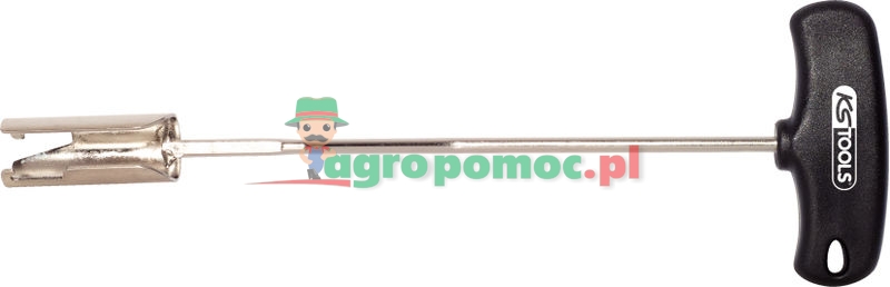 KS Tools T-Griff-Zündkerzenstecker-Abzieher, gebogen, 280mm