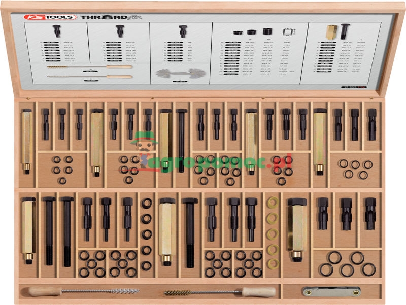KS Tools THREADfix Master-Reparatur-Satz für Glühkerzengewinde, 104-tlg.