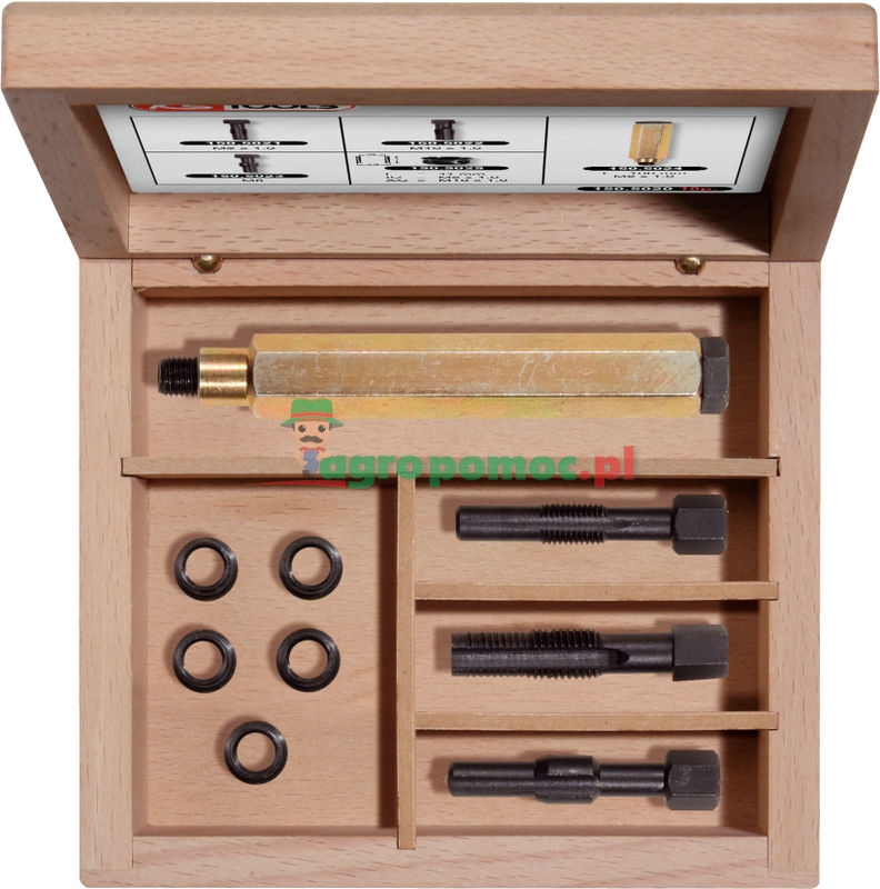 KS Tools THREADfix Reparatur-Satz M8 x 1 für Glühkerzen, 9-tlg.