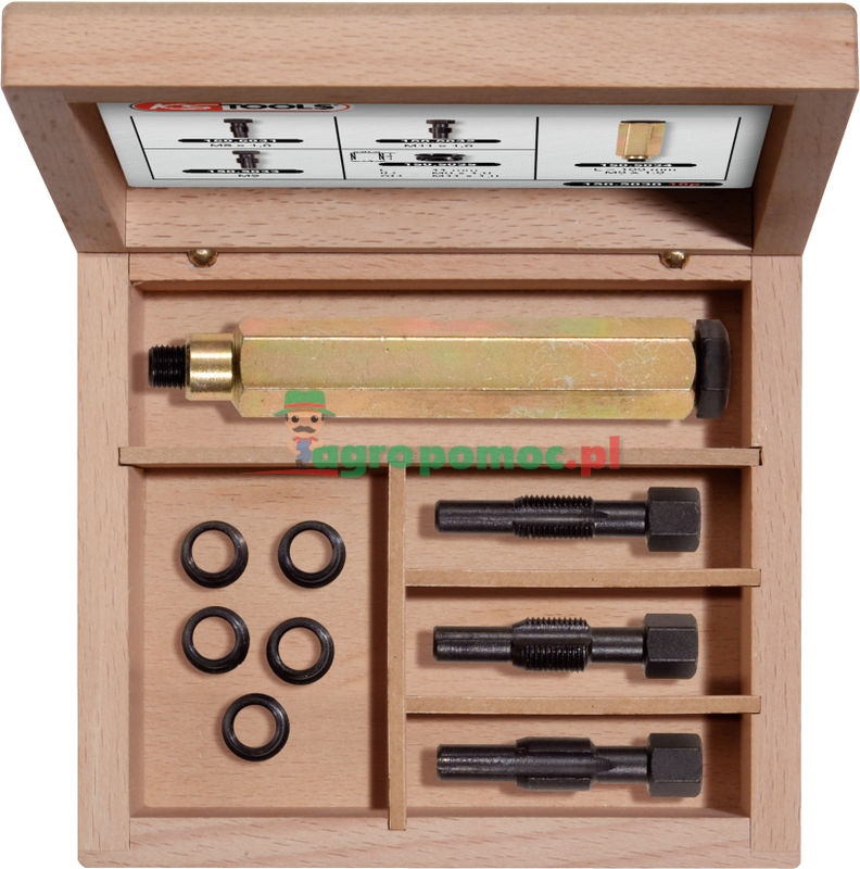 KS Tools THREADfixReparatur-Satz M9 x 1 für Glühkerzen, 9-tlg.