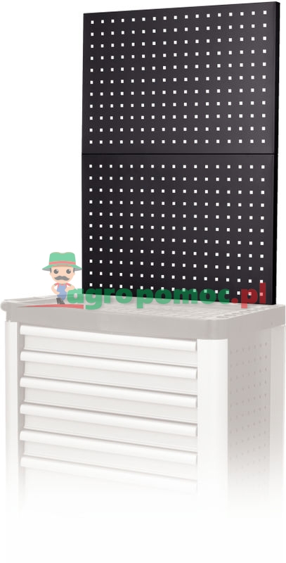 KS Tools ULTIMATEline Rückwandsystemtafel für Werkstattwagen, schwarz