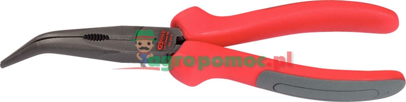 KS Tools ULTIMATEplus Flachrundzange, gebogen, 165mm