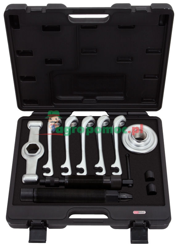 KS Tools Universal Radnabenabzieher- und Gelenkwellenausdrücker, hydraulisch, 11-tlg.