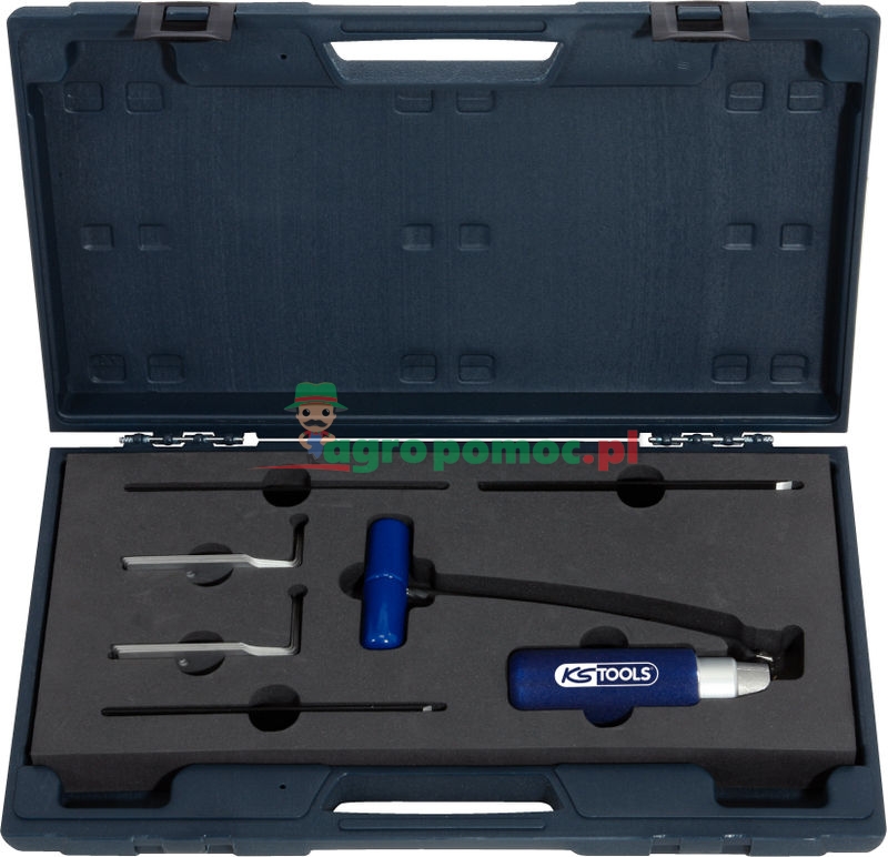 KS Tools Ziehmesser-Satz mit Schnellwechselsystem, 10-tlg.