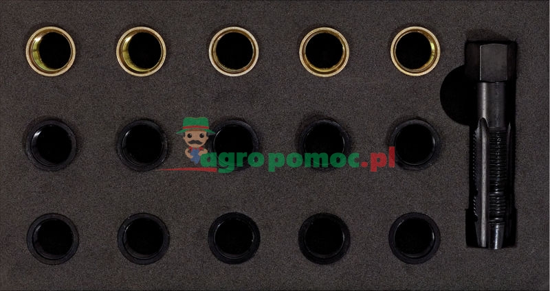 KS Tools Zündkerzengewinde-Reparatur-Satz, 16-tlg., 1/12 Systemeinlage