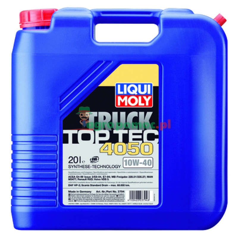 LIQUI MOLY Lekkobieżny olej silnikowy Top Tec Truck 4050 10 W-40