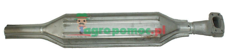 M T Z Tłumik powlekany farbą ognioodporny do 300°C z kolankiem | D21-A1201040