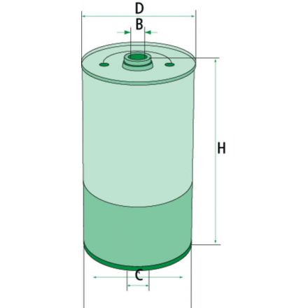 Mann Filter Filtr oleju silnikowego | D 15 E 170 HN