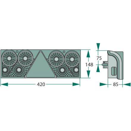 PROPLAST Lampa zespolona tylna | 40255212, 25-6400-507