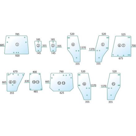 Szyba drzwi | 205810030600