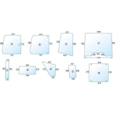 Szyba drzwi | 7701350553