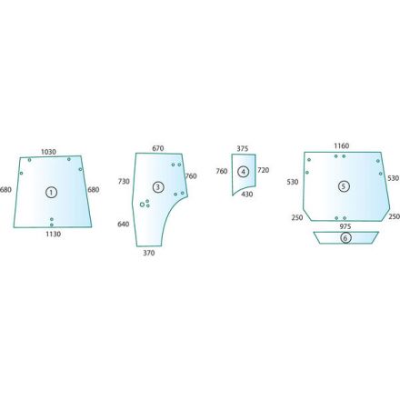 Szyba drzwi | 0.009.7701.050
