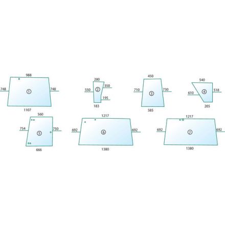 Szyba drzwi | 178810110040