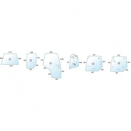 Szyba narożnikowa | 3902130M1