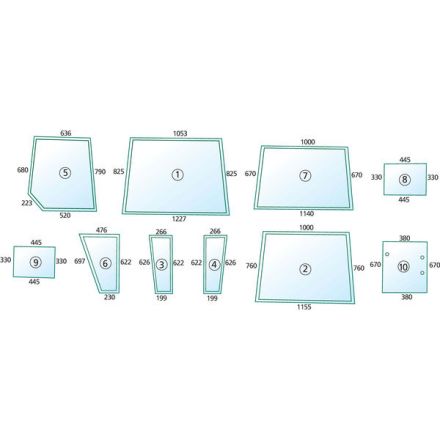 Szyba przednia | K965652