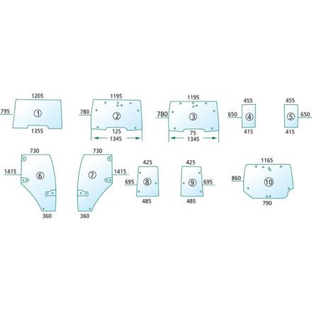 Szyba przednia | 190029A5