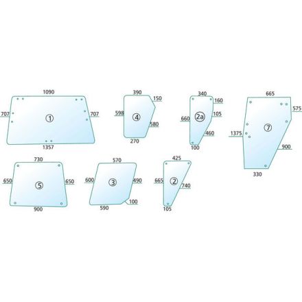 Szyba przednia i tylna | 0431429804314299