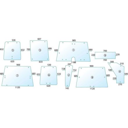 Szyba tylna | 9960861