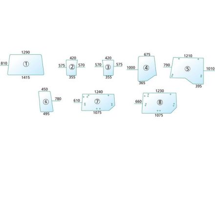 Szyba tylna | 240875A1