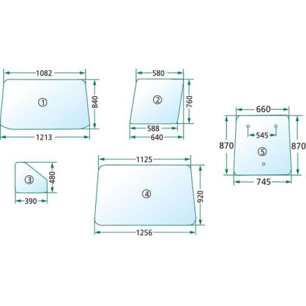 Szyba tylna | 80-6700011
